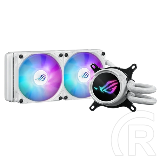 ASUS ROG Strix LC III 240 vízhűtés (2x120 mm, PWM, 800-2200 RPM, 36 dBA, ARGB, fehér)