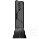 ASUS ROG USB-BE92 (WiFi 7 802.11be, tri-band, 6500 Mbps, 2,4/5/6 GHz, USB 3.0, Type-A/Type-C, fekete)