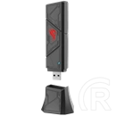 ASUS ROG USB-BE92 (WiFi 7 802.11be, tri-band, 6500 Mbps, 2,4/5/6 GHz, USB 3.0, Type-A/Type-C, fekete)
