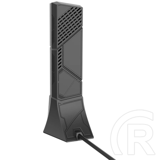 ASUS ROG USB-BE92 (WiFi 7 802.11be, tri-band, 6500 Mbps, 2,4/5/6 GHz, USB 3.0, Type-A/Type-C, fekete)