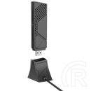 ASUS ROG USB-BE92 (WiFi 7 802.11be, tri-band, 6500 Mbps, 2,4/5/6 GHz, USB 3.0, Type-A/Type-C, fekete)