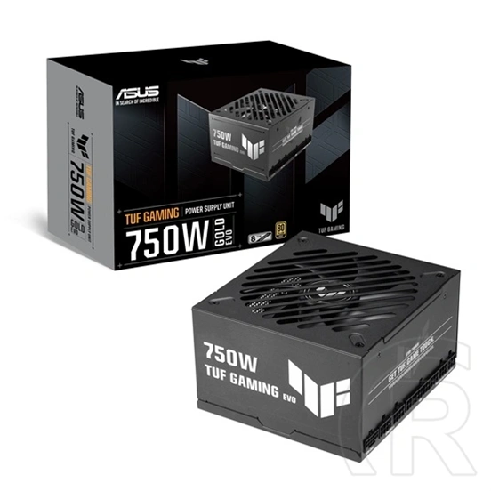 ASUS TUF Gaming 750G EVO tápegység (750 W, 80+ Gold, moduláris, ATX, fekete)