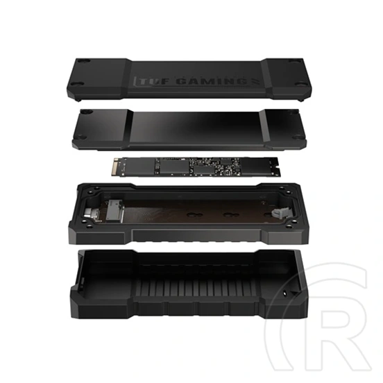 ASUS TUF Gaming A2 külső ház (M.2, NVMe, USB-C 3.2 Gen 2x2, fekete)