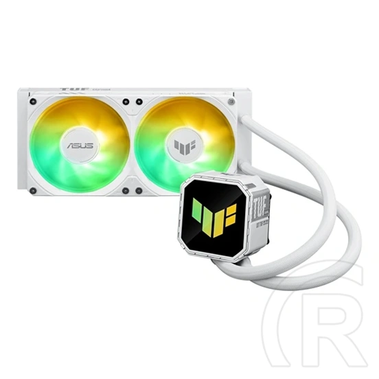 ASUS TUF Gaming LC III 240 ARGB vízhűtés (2x120 mm, PWM, 2600 rpm, 37,4 dBA, fehér)