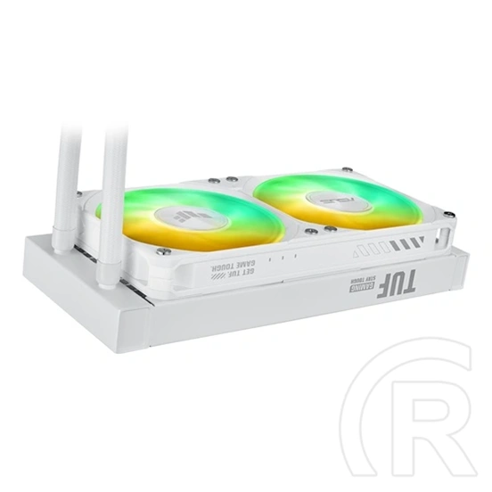 ASUS TUF Gaming LC III 240 ARGB vízhűtés (2x120 mm, PWM, 2600 rpm, 37,4 dBA, fehér)