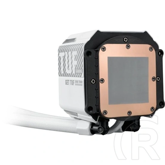 ASUS TUF Gaming LC III 360 vízhűtés (3x 120 mm, PWM, 650-2600 rpm, 37,4 dBA, ARGB, fehér)
