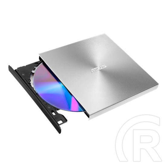 ASUS ZenDrive U9M DVD-író (USB-C, ezüst, dobozos, ultravékony, hordozható, 8-szoros)