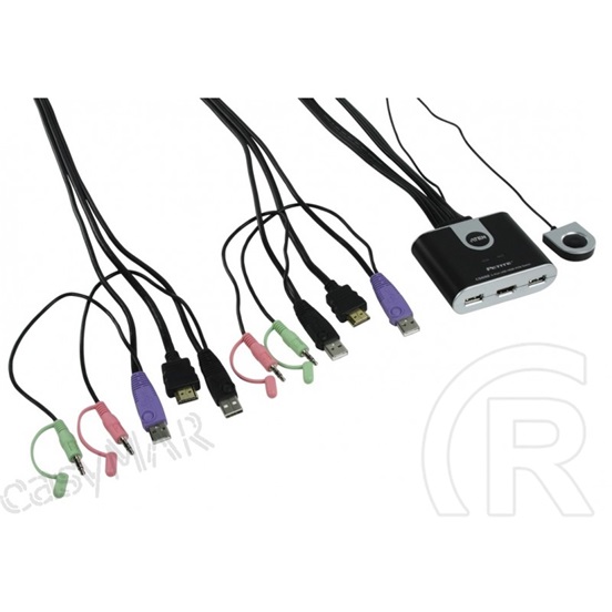 ATEN CS692 Cable KVM Switch (2 PC, USB, +kábel)