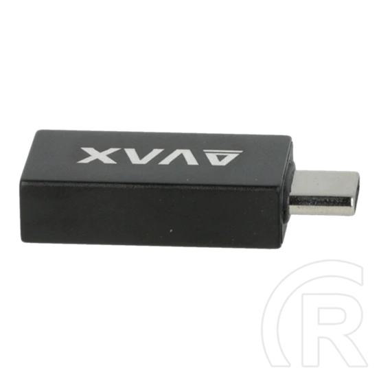 AVAX AD602 CONNECT+ OTG adapter (Type-C - USB-A, fekete)