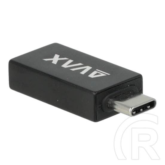 AVAX AD602 CONNECT+ OTG adapter (Type-C - USB-A, fekete)