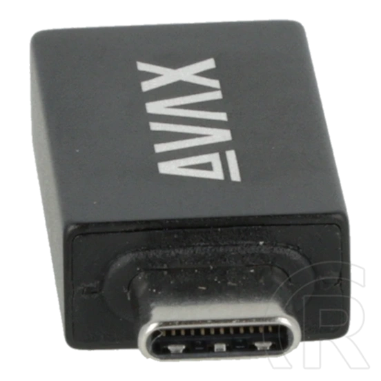 AVAX AD602 CONNECT+ OTG adapter (Type-C - USB-A, fekete)