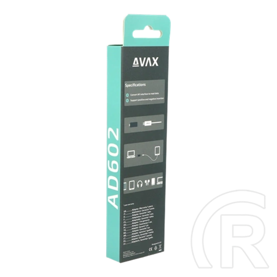 AVAX AD602 CONNECT+ OTG adapter (Type-C - USB-A, fekete)