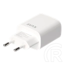 AVAX CH320 Speedy hálózati fali töltő USB + Type-C (20W, gyorstöltő, USB Type-A, USB Type-C, fehér)