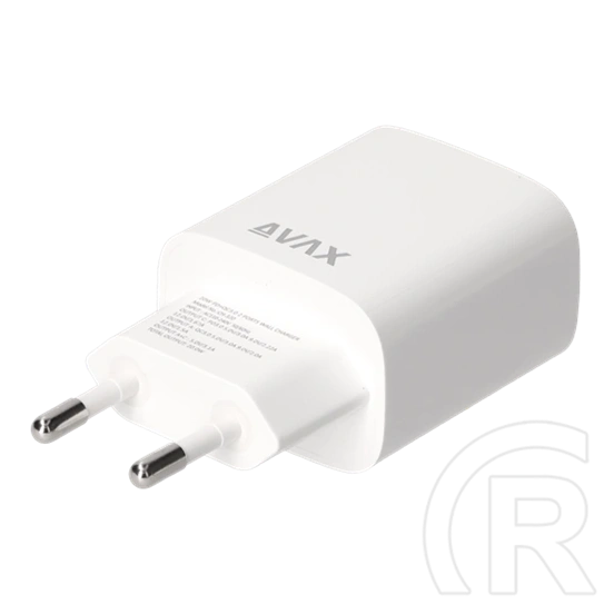 AVAX CH320 Speedy hálózati fali töltő USB + Type-C (20W, gyorstöltő, USB Type-A, USB Type-C, fehér)
