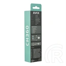 AVAX CH360 Speedy fali töltő (65W USB-C PD, 18W USB-A QC, GaN, USB-C+USB-A csatlakozó, fehér)