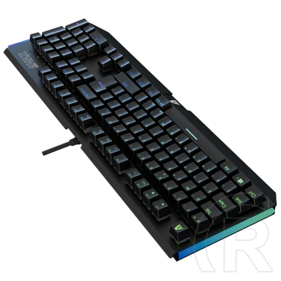 AVAX FS01 Full size vezetékes mechanikus gamer billentyűzet (magyar kiosztás, Outemu piros, RGB, USB Type-C, 1,8 m, feke