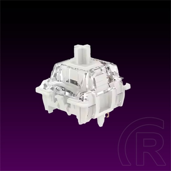 AVAX Gateron G Pro 3.0 kapcsoló (35 db, fehér, 3-pin, gyárilag kenve, SMD-kompatibilis, átlátszó felső)