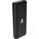 AVAX PB203 Vitality+ vésztöltő 2 USB-C + USB-A aljzat (20 000 mAh, 70W PD, QC 18W, fekete)