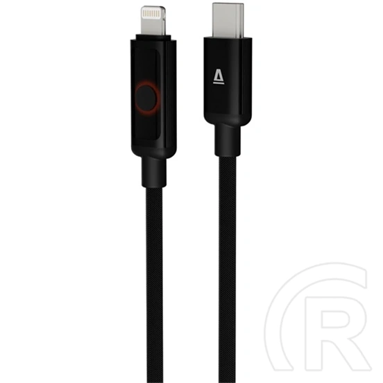 AVAX PULSEY CB650 gyorstöltő USB-C - Lightning kábel (0,5 m, 27W, fonott, töltésvédelem, szürke)