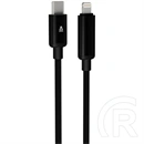 AVAX PULSEY CB650 gyorstöltő USB-C - Lightning kábel (0,5 m, 27W, fonott, töltésvédelem, szürke)