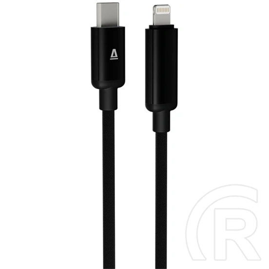 AVAX PULSEY CB650 gyorstöltő USB-C - Lightning kábel (0,5 m, 27W, fonott, töltésvédelem, szürke)
