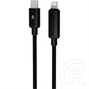 AVAX PULSEY CB650 gyorstöltő USB-C - Lightning kábel (0,5 m, 27W, fonott, töltésvédelem, szürke)