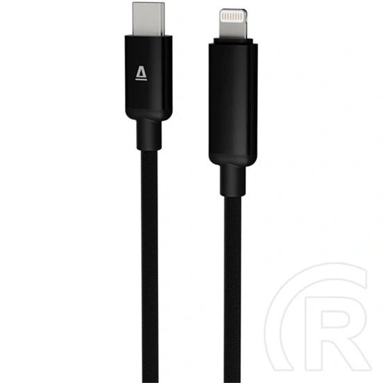 AVAX PULSEY CB650 gyorstöltő USB-C - Lightning kábel (0,5 m, 27W, fonott, töltésvédelem, szürke)