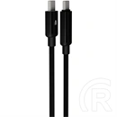 AVAX Pulsey gyorstöltő- és adatkábel 0,5 m (USB-C - USB-C, 60W, fonott, Battery Protection, gyors adatátvitel, szürke)