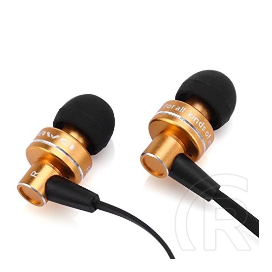 AWEI ES900i mikrofonos fülhallgató (arany)