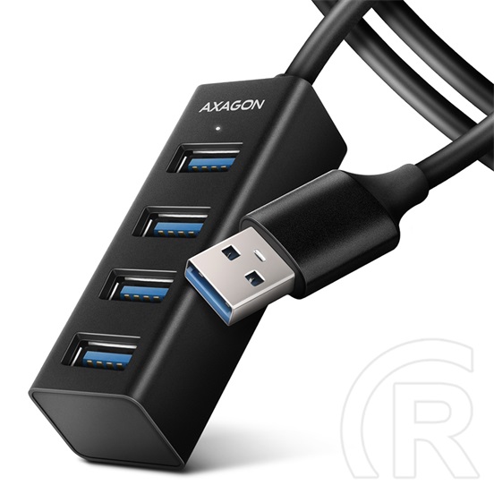 AXAGON HUE-M1AL SuperSpeed USB-A Mini Hub Black