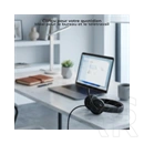 Advance Smartphonics 650 mikrofonos fejhallgató (USB/3,5 mm jack, vezetékes, 1,2 m kábel, sztereó, fekete)
