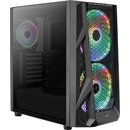 Aerocool AirHawk Duo RGB ARGB (ATX, ablakos, fekete)