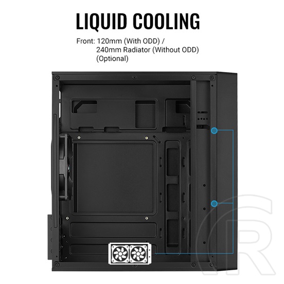 Aerocool CS-104 (mATX, fekete)