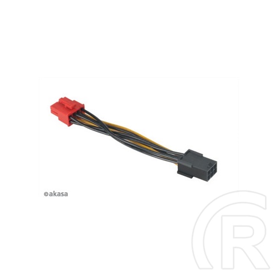 Akasa 8 pin PCIe 2.0 - 6 pin PCIe kábel 10cm