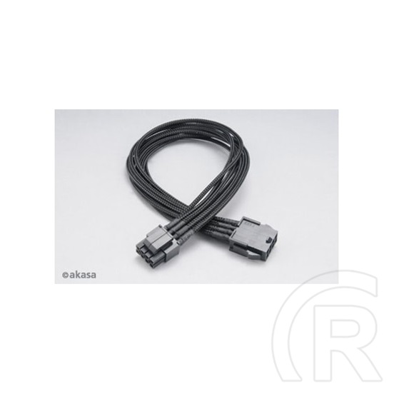 Akasa SATA 8 pin hosszabbító kábel 40cm