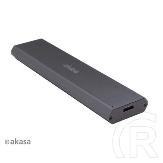 Akasa külső ház (M.2 PCIe NVMe, USB-C, fekete)