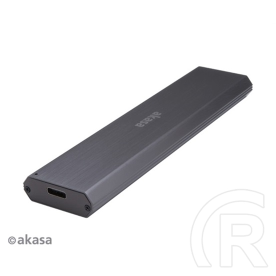 Akasa külső ház (M.2 PCIe NVMe, USB-C, fekete)