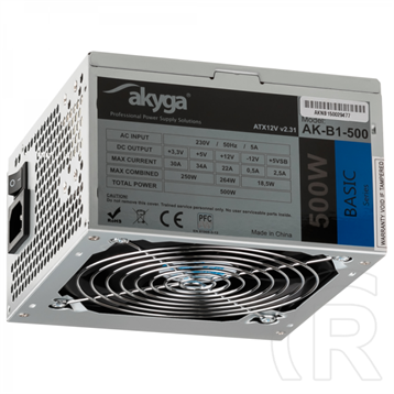 Akyga Basic tápegység (500 W, ATX)