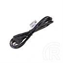 Akyga AK-RD-01A tápkábel (CEE 7/16 - IEC C7, 1,5 m, 250 V, 2,5 A, CCA, fekete)