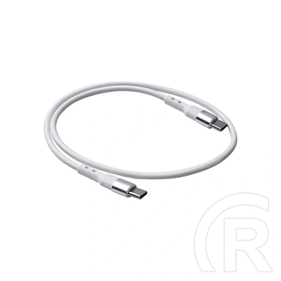 Akyga AK-USB-39 USB-C kábel (0,5 m, 2x USB-C, max. 60 W, 480 Mbps, fehér)