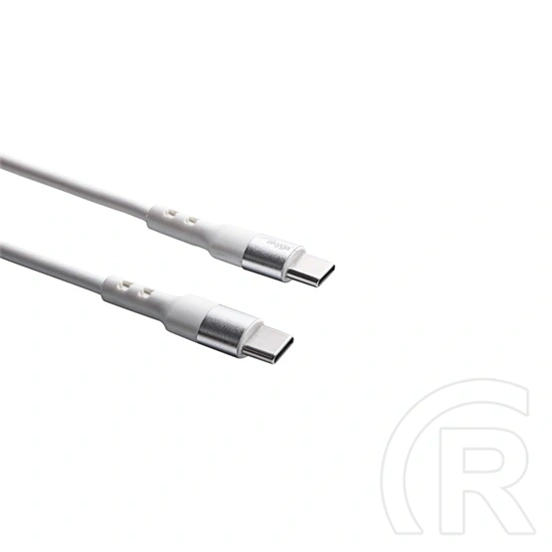 Akyga AK-USB-39 USB-C kábel (0,5 m, 2x USB-C, max. 60 W, 480 Mbps, fehér)