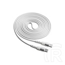 Akyga USB 2.0 kábel (C dugó / C dugó, 20V/3A, 1,8 m, fehér)