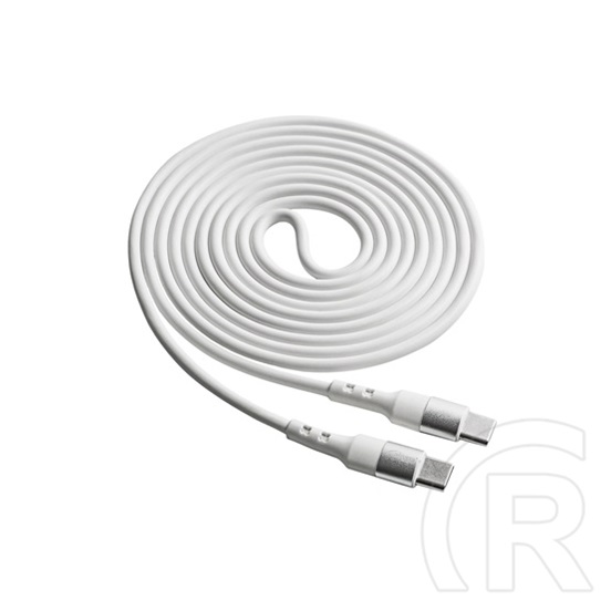 Akyga USB 2.0 kábel (C dugó / C dugó, 20V/3A, 1,8 m, fehér)