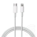 Akyga USB adat- és töltőkábel (C dugó / Lightning dugó, 20W, 1 m, fehér)