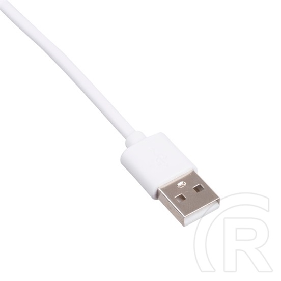 Akyga USB adat- és töltőkábel (USB-A / Lightning, 1 m, fehér)
