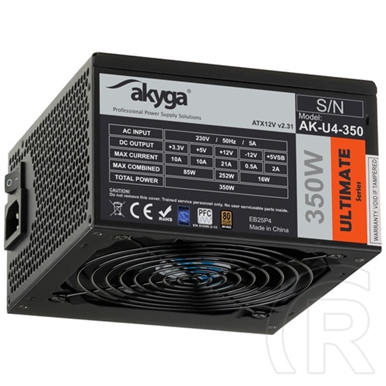 Akyga Ultimate tápegység (350 W, 80+ Bronze, ATX)