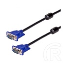 Akyga VGA monitor kábel (VGA dugó / VGA dugó, 1,8 m, árnyékolt, fekete)