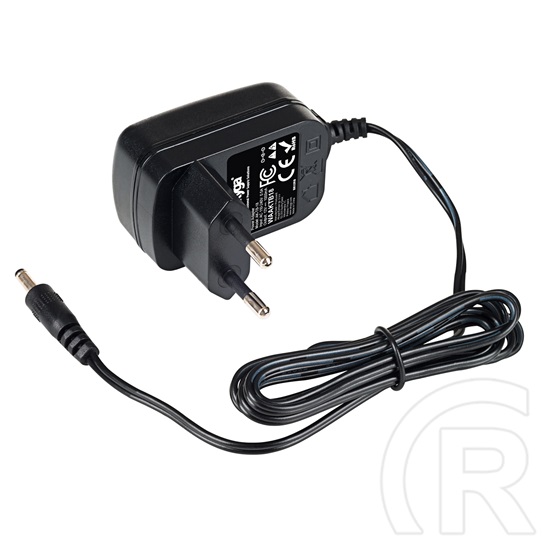 Akyga hálózati adapter (3,5 x 1,35 mm din,  5V/1A, fekete, 1,4 m)