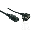 Akyga hálózati tápkábel AK-PC-05A (5 m, CEE 7/7 - IEC C13, 250 V, 10 A, CCA, fekete)