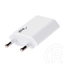 Akyga hálózati töltő (1xUSB, 5 V, 1 A, fehér)